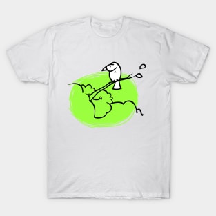 Bird on a branch T-Shirt